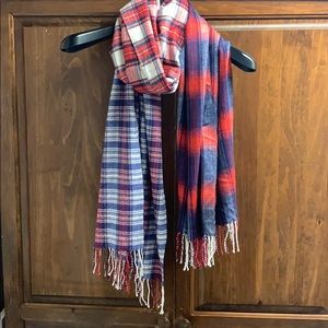 Flannel plaid scarf Gap Excellent